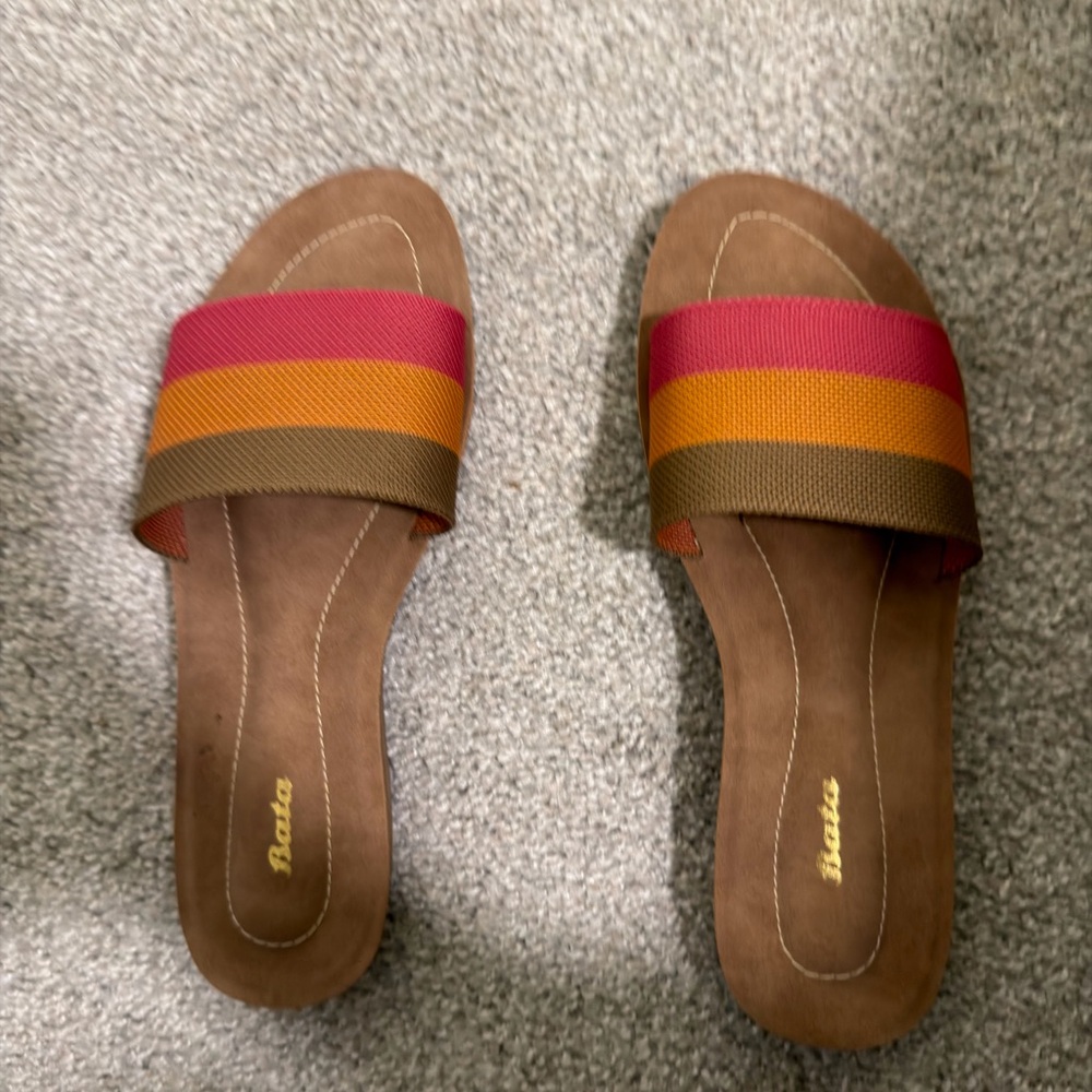 Women's Multicolor Slide Sandals